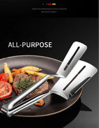 304 Stainless Steel Kitchen Tongs UK Steak BBQ Food Clip Tool