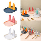 Pan Lid Holder & Spoon Rest Kitchen Organizer