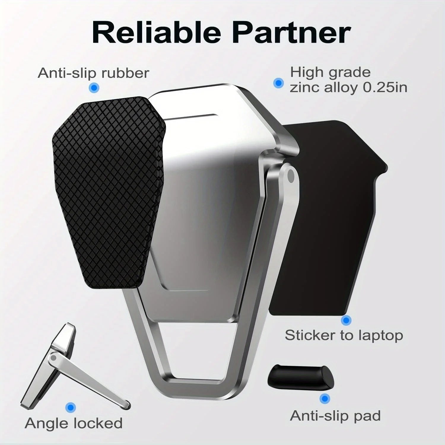 Portable Invisible Laptop Stand Mini Aluminum Cooling Pad
