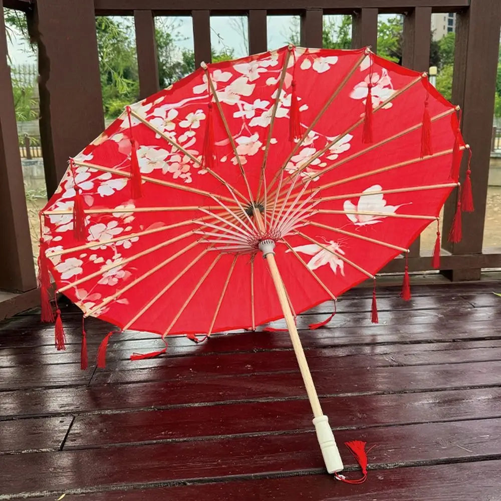 Buy 70cm Chinese Silk Tassel Umbrella