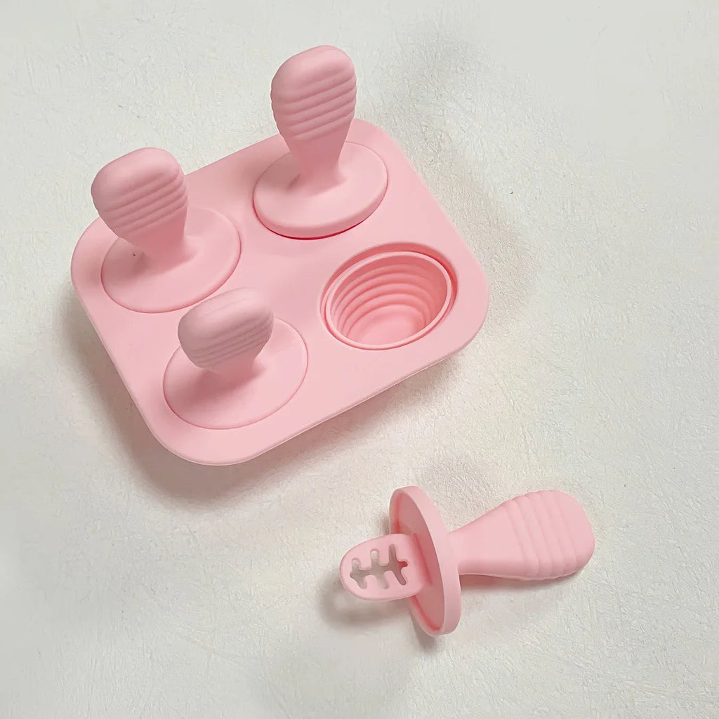 Baby Silicone Ice Cream Mold – Non-Toxic Ice Cube Tray & Breast Milk Storage