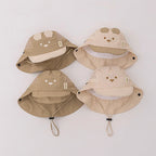 Cartoon Bear Baby Fisherman Hat UK Quick Dry Kids Sun Hat