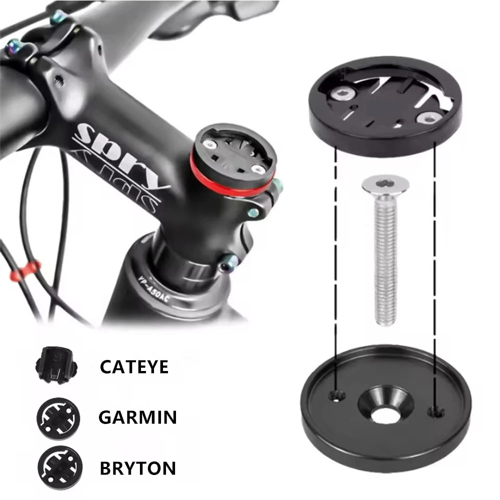 Bike Top Cap Computer Mount MTB Road GPS Speedometer Bracket Main image