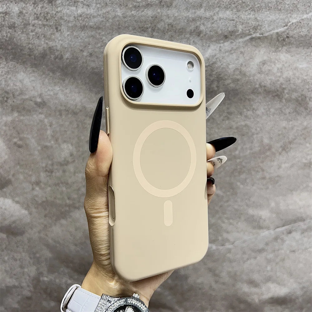 Premium Silicone MagSafe Case for iPhone 11 12 13 14 15 16 17 Pro Max