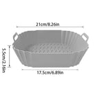 Air Fryer Silicone Liners Reusable Non-Stick Basket & Pizza Baking Tray