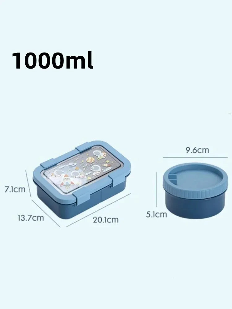 Cartoon Lunch Box 1000/1350ML Sealed Leakproof Bento Food Container