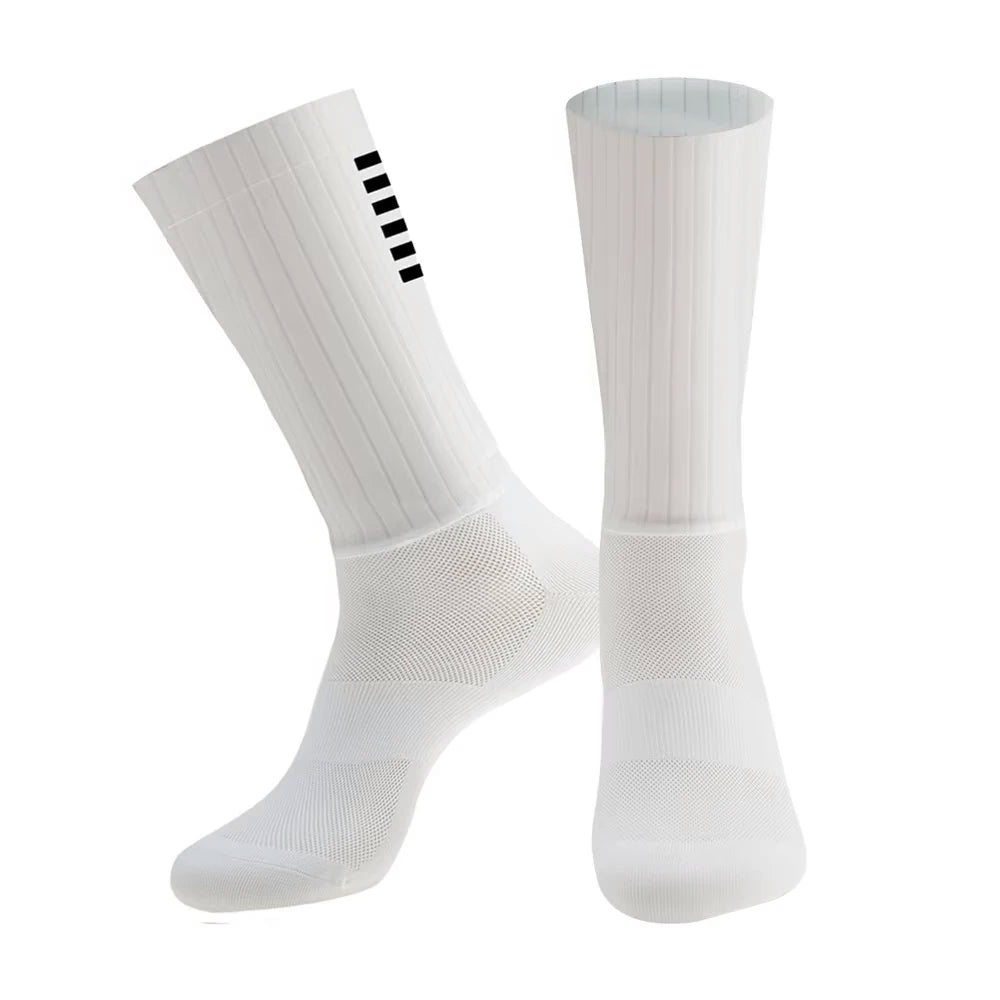 Aero Silicone Cycling Socks Men Anti-Slip for Road Bike Sport