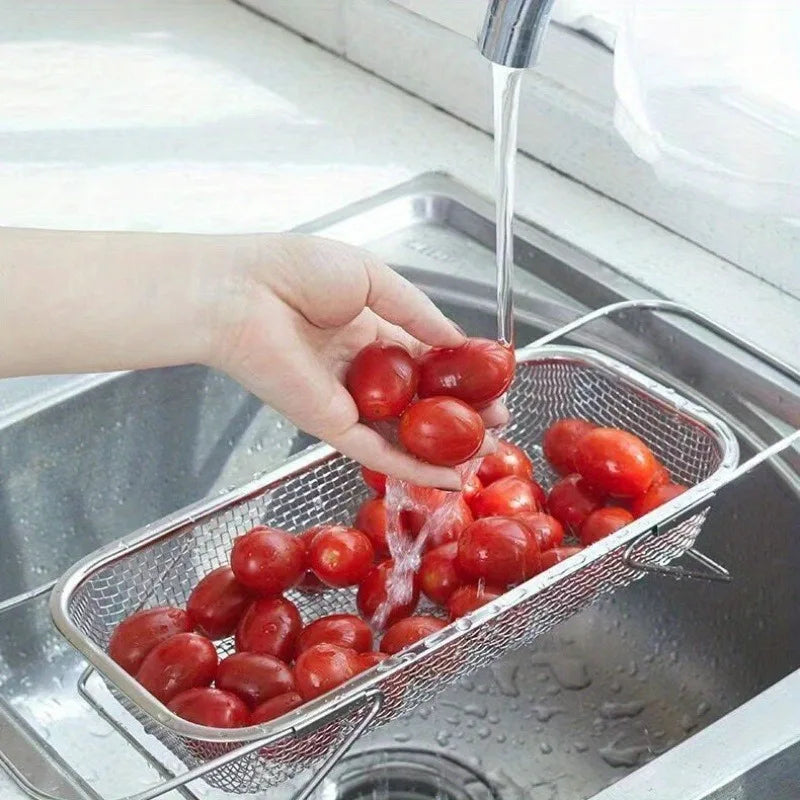 Over Sink Colander Stainless Steel Strainer
