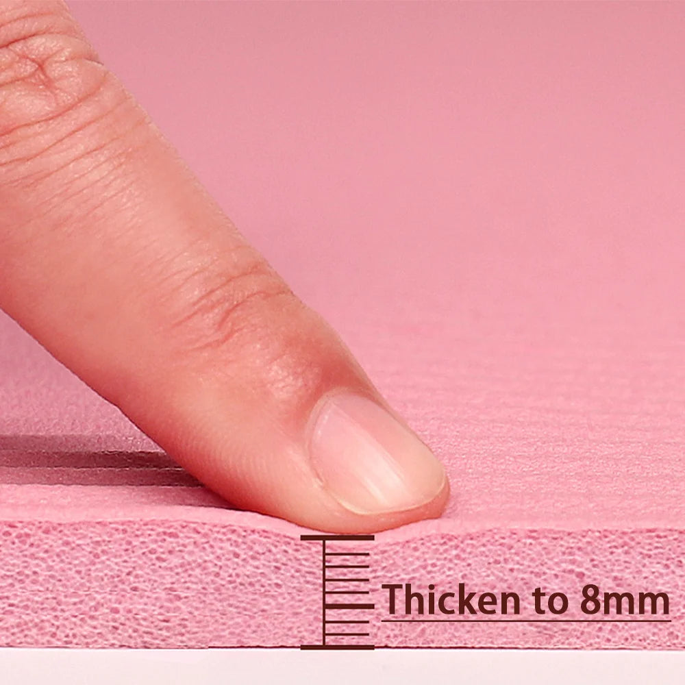8mm NBR Yoga Mat Non Slip Thick Exercise Mat for Home Beginners