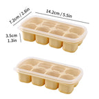Mini Silicone Ice Cube Tray UK 8 Grid Ice Mold With Lid| Whisky Ice Maker