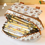 INS Capybara 4-Layer Large Pen Bag Pencil Case