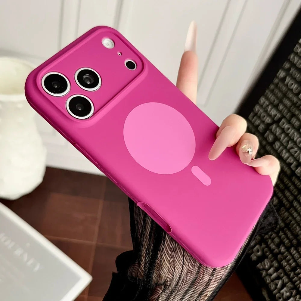 Liquid Silicone iPhone Case - Soft Colour Shockproof Cover