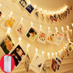 Photo Clip Fairy String Lights Warm LED Garland Lights