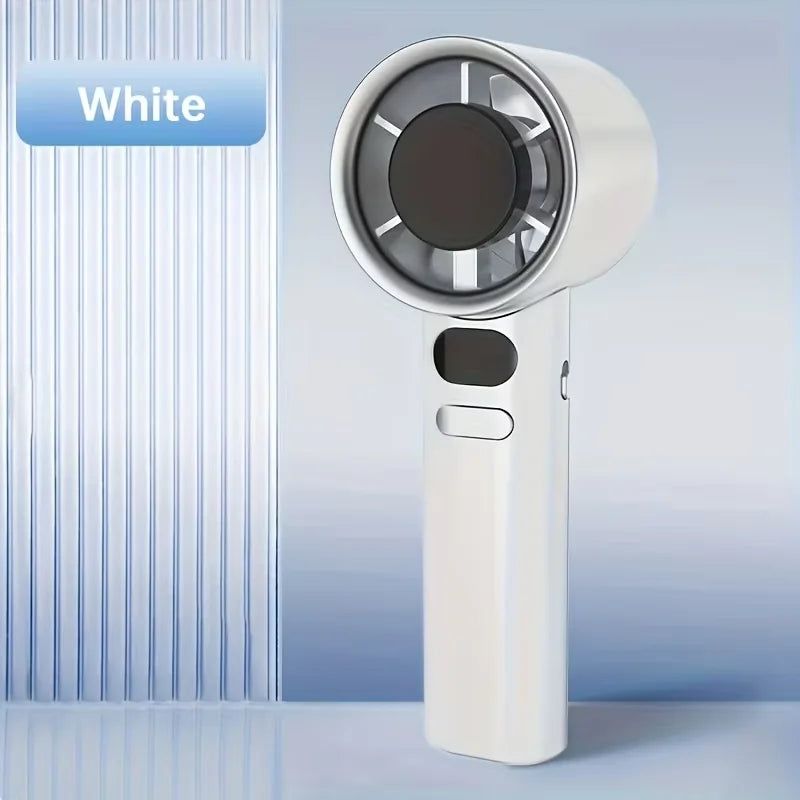 Mini Handheld Fan UK 4-Speed Quiet Portable Fan with Display