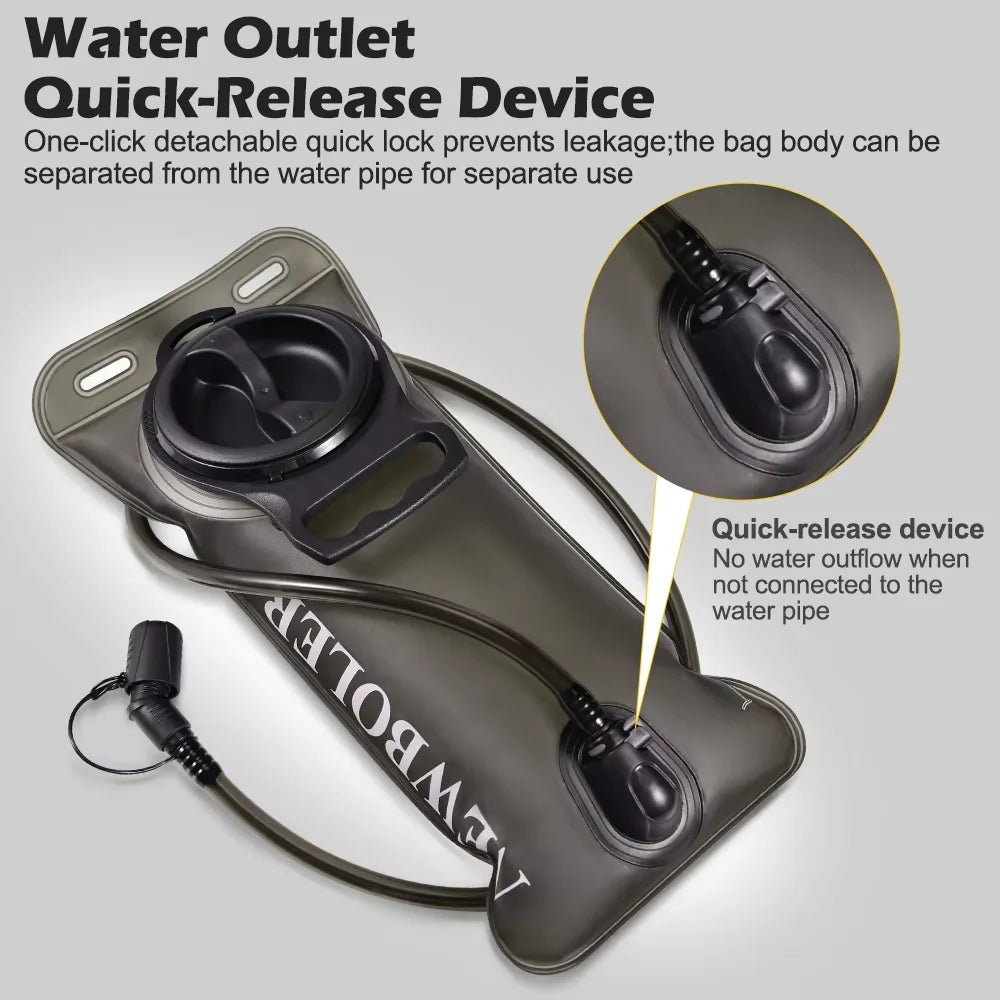Hydration Water Bladder 1.5L 2L 3L Camping Reservoir