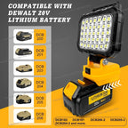 Cordless LED Work Light for DeWalt 20V Battery