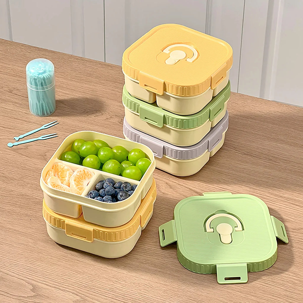 WORTHBUY Portable Lunch Box Leakproof Microwave Safe Bento Box