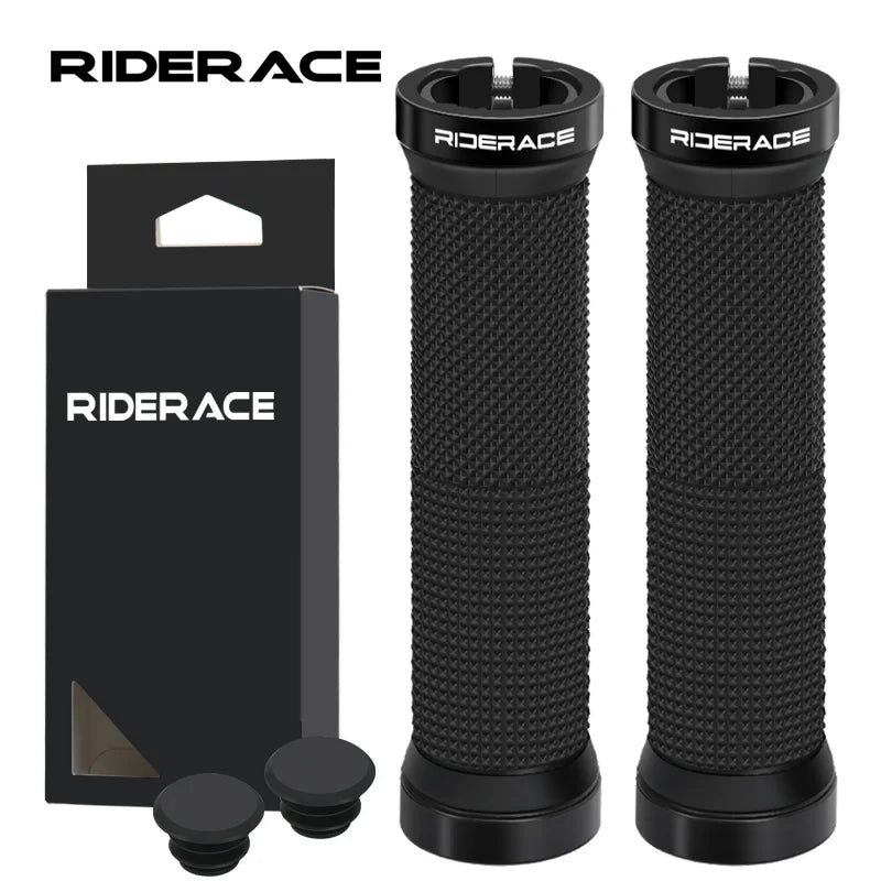 Ergonomic MTB Bike Grips Bilateral Lock Non-Slip Shockproof Rubber Secondary image