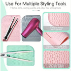 Plus Size Silicone Heat Resistant Mat for Flat Iron Curling Hair Tools