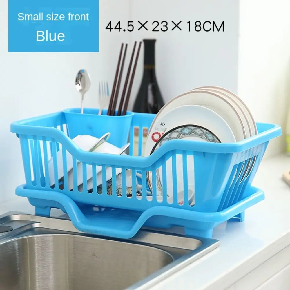 Kitchen Dish Drying Rack Countertop Utensil & Dinnerware Organizer