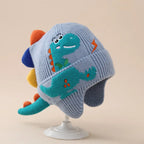 3D Dinosaur Kids Winter Hat Warm Ear Protection Beanie