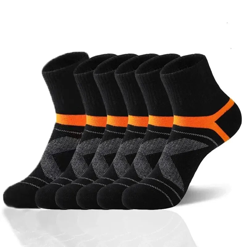 Men's Hiking Basketball Socks 3 Pairs Breathable Sweat Absorbent