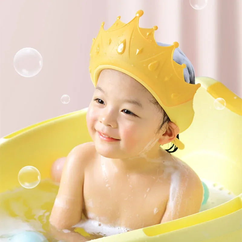 Silicone Baby Shampoo Hat Waterproof Eye & Ear Protection