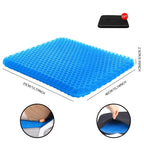 Cooling Gel Seat Cushion Honeycomb Pressure Relief Coccyx Pain Support