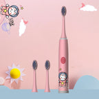 Kids Electric Toothbrush Cartoon Space Series Soft Cleaning Brush