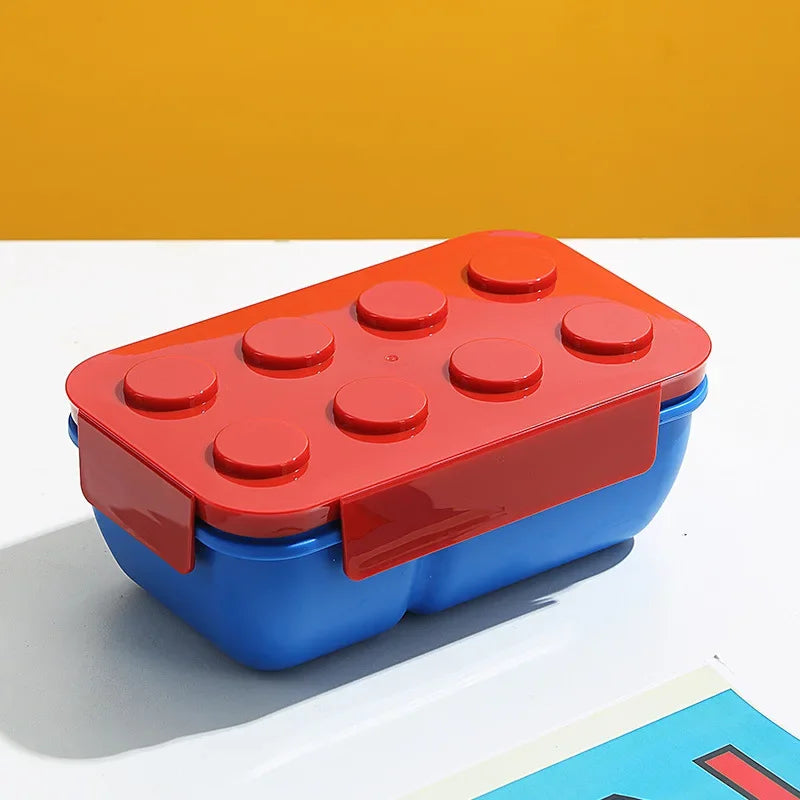 Portable Building Block Lunch Box 1050/1300ML Bento Food Container for Kids