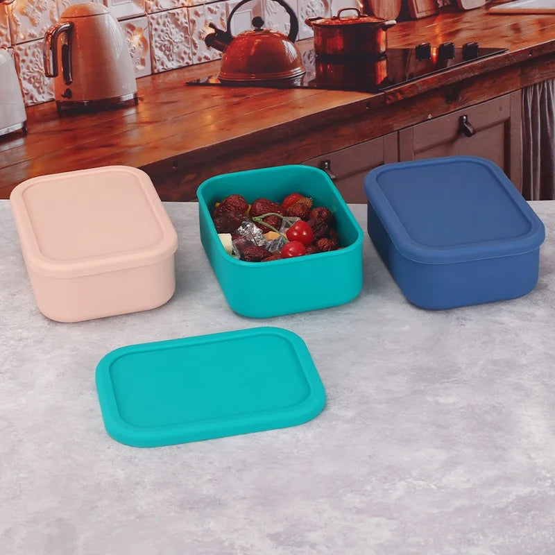 YONG HAO Silicone Bento Box BPA-Free Leakproof Microwave Lunch Container Secondary image