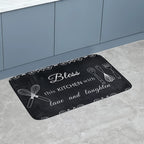 VIKAMA Kitchen Floor Mat Non-Slip Absorbent Decorative Sink Carpet Rug