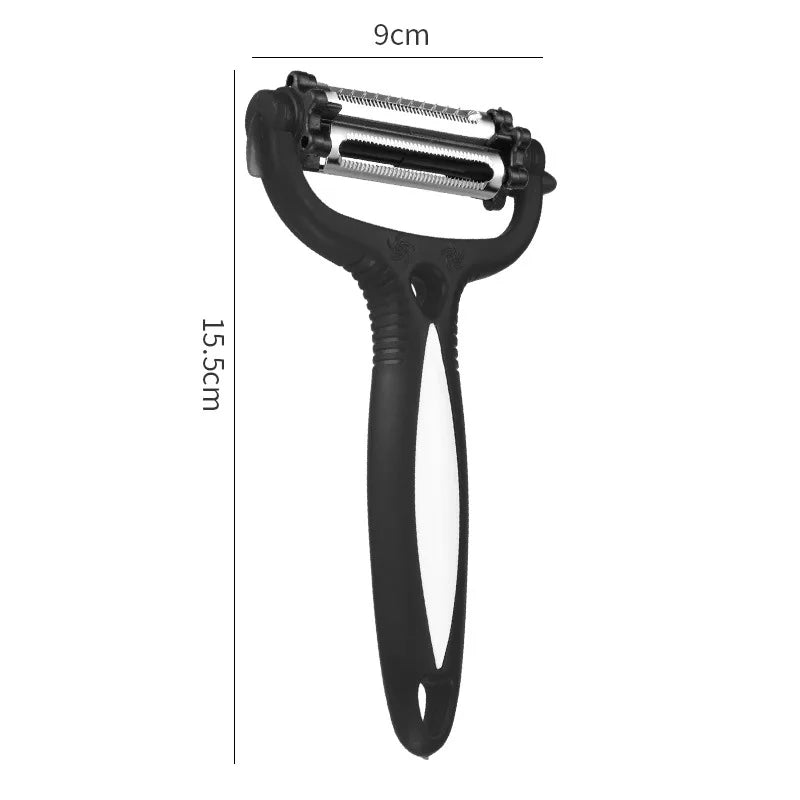 360 Degree Rotary Peeler 3-in-1 – Multifunction Vegetable & Fruit Cutter Slicer