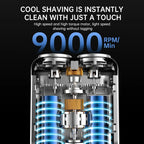 Mini Electric Shaver Cordless Dual Blade USB Recharge Beard Trimmer Tool