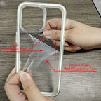 Candy Color Frame Clear Case for iPhone 11 12 13 14 15 16 17 Pro Max
