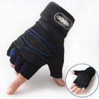Fingerless Wrist Support Gloves Gym Cycling Fitness Anti Slip Gloves