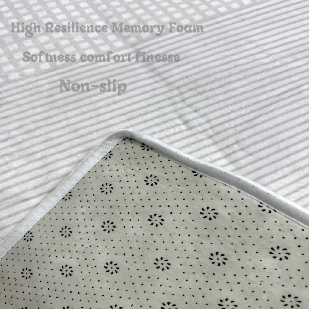 VIKAMA Kitchen Floor Mat Non-Slip Absorbent Decorative Sink Carpet Rug