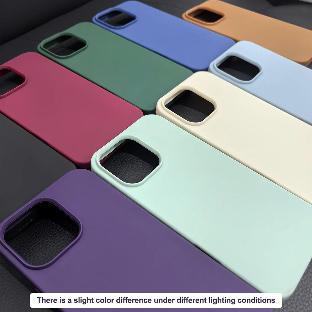 Luxury Liquid Silicone Shockproof Case for iPhone 11-16 Pro Max