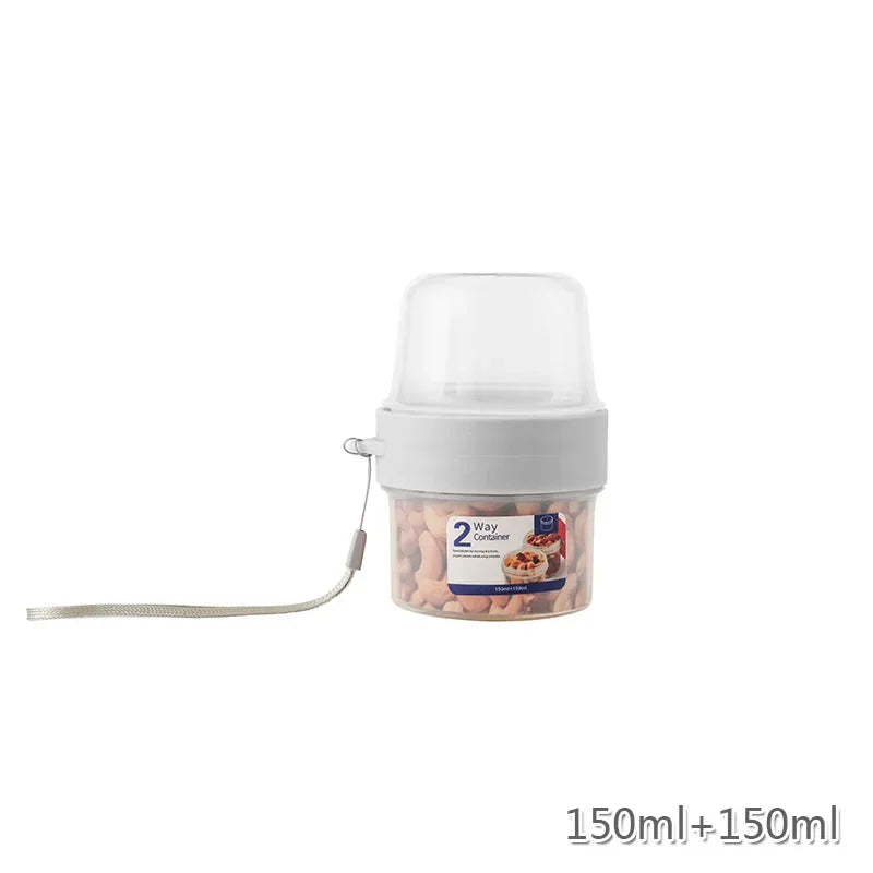 Oatmeal Yogurt Lunch Box Set Sealed Breakfast Bento Container with Fork