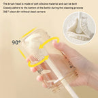 360° Silicone Bottle Brush Foldable Long Handle