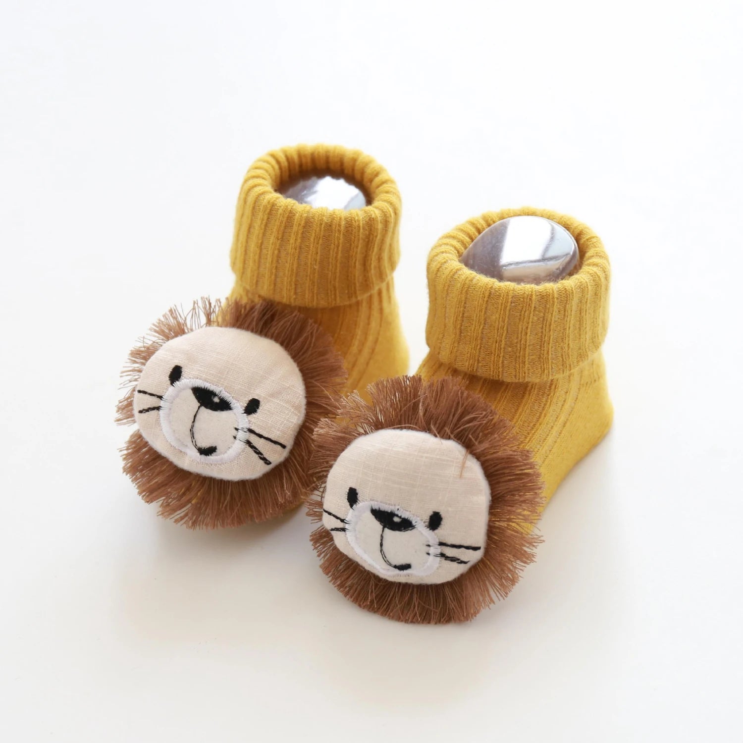 Baby Anti-Slip Socks UK – Cute Bow & Lion Toddler Slippers