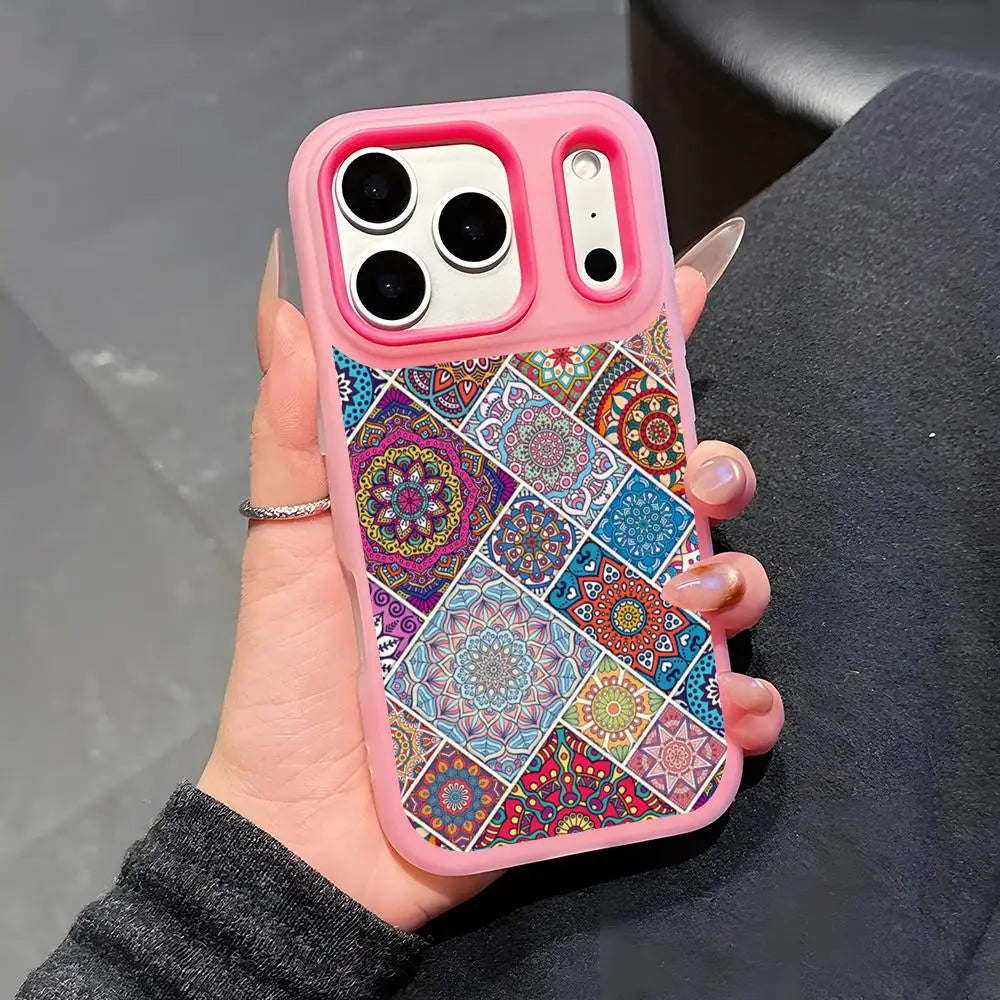 Colorful pattern Mandala Case for iPhone 17 16 15 14 13 12 Pro Max