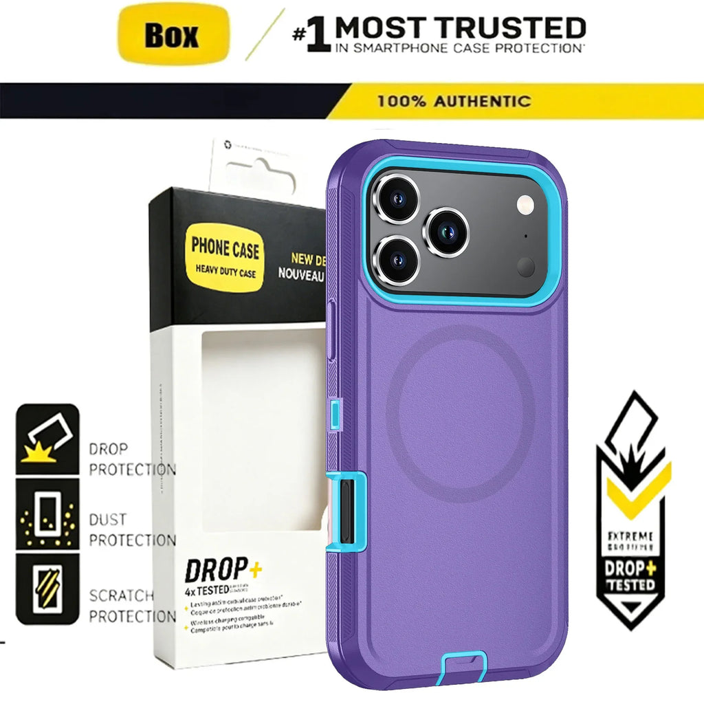 Heavy Duty iPhone Case with MagSafe Shockproof Protection