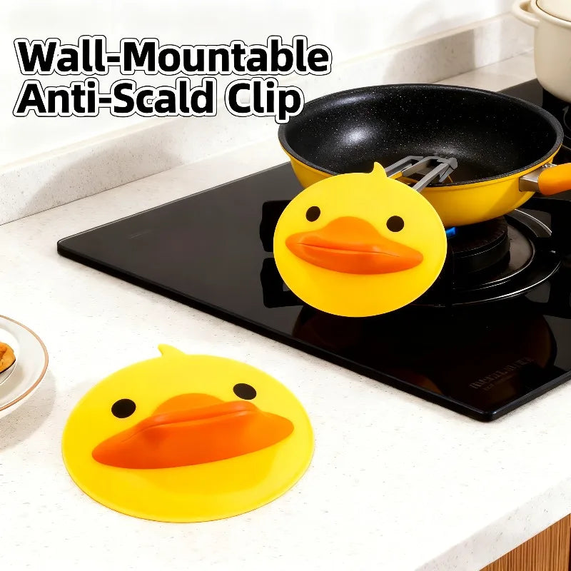 Silicone Duck Oven Mitts – Heat Resistant BBQ & Pot Holder Gloves (2PCS)