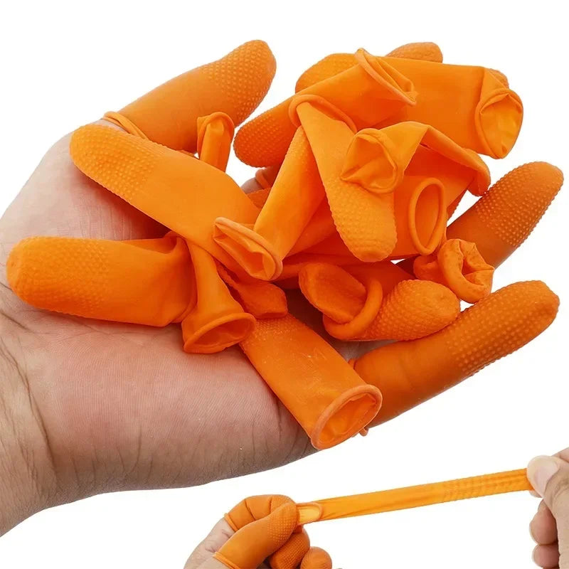 Latex Finger Cots Anti-Static Non-Slip Thumb Caps Secondary image
