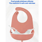 Food Grade Silicone Baby Bibs Waterproof Feeding Bib