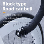 Curved Handlebar Plug Bicycle Bell 80dB Loud Waterproof Bike Ring