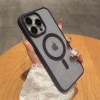 Natural Titanium MagSafe Case for iPhone 11 12 13 14 15 16 Pro Max