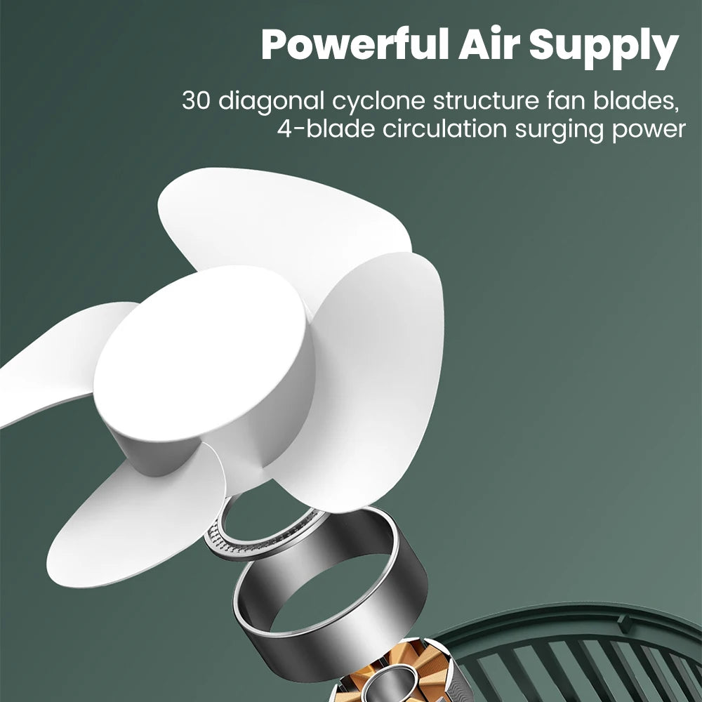 Mini USB Rechargeable Table Fan Portable Desk Fan