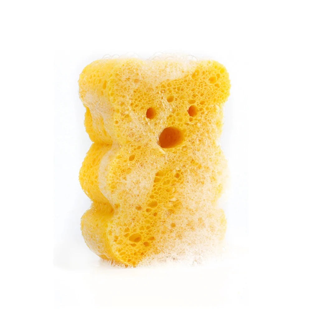 3PCS Baby Bath Sponge Cartoon Animal Loofah Set for Kids
